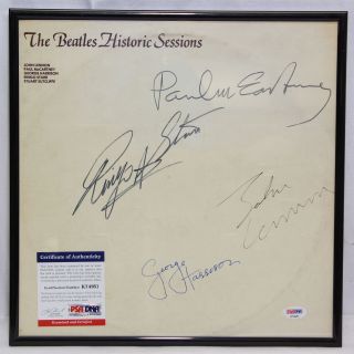 The Beatles Historic Sessions Recorded Autographed Psa/dna Certified K74951