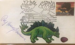 Ray Harryhausen Signed Cover Animation/stop - Motion Film Pioneer