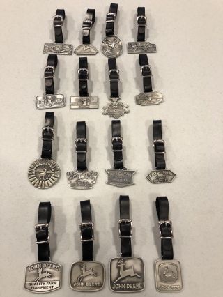 John Deere Jd Limited Edition Traditional Trademark Watch Fob Set W/ Straps