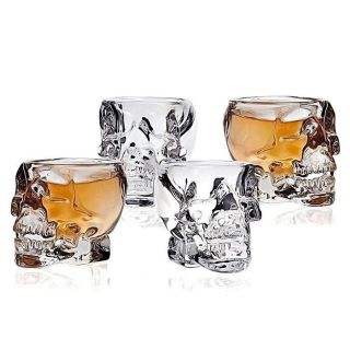 Crystal Skull Head Shot Glass Cup For Whiskey Wine Vodka Barware Home Drinking