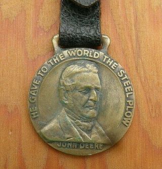 1937 John Deere Tractors Centennial Pictorial Watch Fob