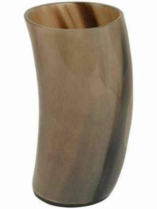 2x Ox Horn Viking Drinking Mug Cups Ale Beer Wine Goblet Tankard Beaker Size 6