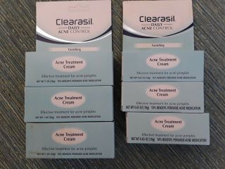 6 Clearasil Acne Cream Daily Acne Control Vanishing Acne Treatment Cream Expired