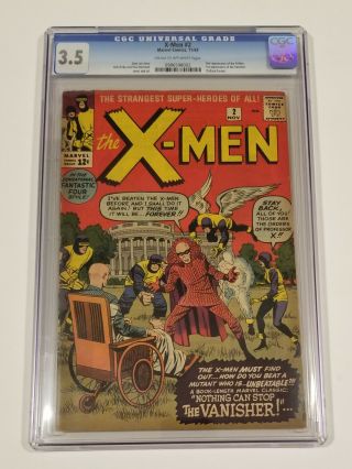 X - Men 2 2nd X - Men 1st Vanisher Cgc 3.  5 (marvel 1964)