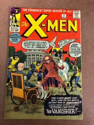Marvel Silver Age X - Men Number 2 First Vanisher Fine Stan Lee
