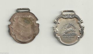 John Deere Watch Fob Moline Il.  4 Leg Deer