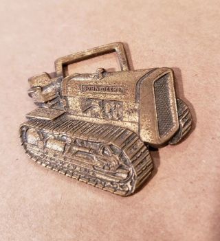 Vintage John Deere Watch Fob Dozer Crawler Tractor Bulldozer