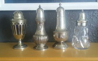 Antique & Vintage Silver Plated & Cut Glass Sugar Shaker