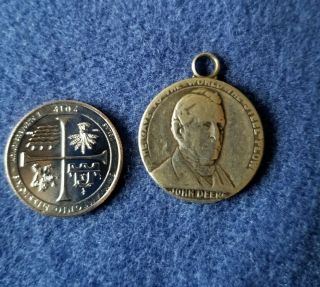 John Deere Medallion From Watch Fob Or Key Chain 1837 - 1937