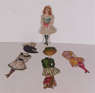 Ca1894 Raphael Tuck Set Of Paper Dolls - Little Sunbeams Series - Pretty Maude