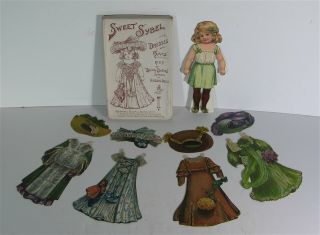 C1895 Raphael Tuck Set Of Paper Dolls - Sweet Sybel - Dainty Dollies Series No 7