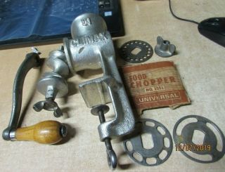 Vintage Climax Universal Cast Iron Aluminum Metal Food Chopper 51 1551 Euc