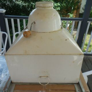 Vtg Hoosier Flour Sifter 40’s Crank Bracket White Finish Shape