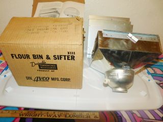 Hoosier Kitchen Cabnet Flour Sifter 10 " X10 " X9 " Deep By Avco,  Nib