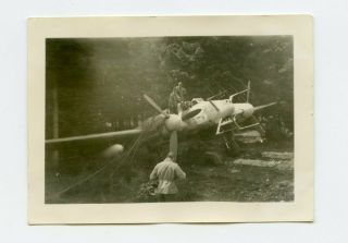 Photo Of A Captured German Night Fighter Along The Autobahn