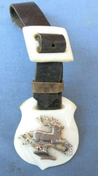 Vintage John Deere Mother Of Pearl Watch Fob