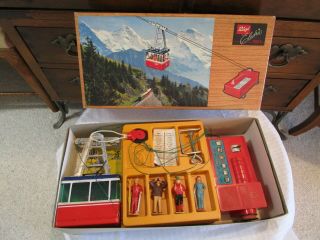 Vintage Lehmann Rigi Electric 900e Cable Car Ski Lift Set Complete