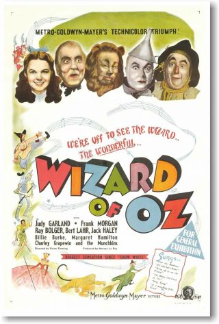 Wizard Of Oz 2 - Vintage Movie Poster