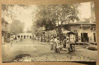 Photo Bazaar Street Scene Multan Punjab C1920 India Pakistan N.  W.  F.  P
